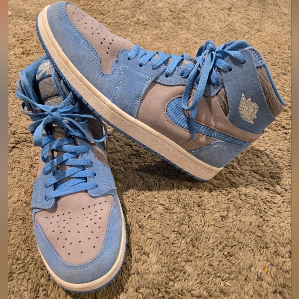 Nike Air Jordan 1 Zoom CMFT 2 "University Blue" sneakers Mens 10 Blue/Gray